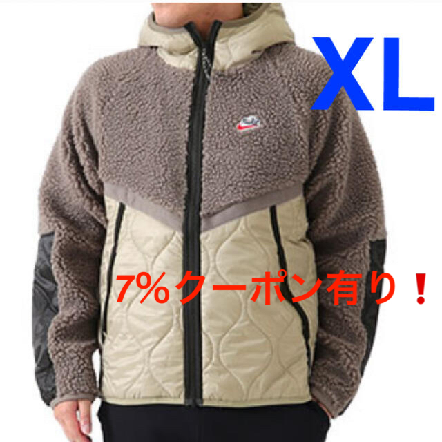 NIKE(ナイキ)の新品　XL ナイキ　ボアジャケット CU4447-040 サイズXL メンズのジャケット/アウター(ブルゾン)の商品写真