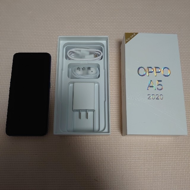 OPPO(オッポ)のOPPO A5 2020ブルー スマホ/家電/カメラのスマートフォン/携帯電話(スマートフォン本体)の商品写真