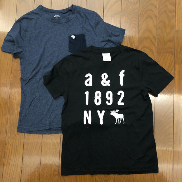 Abercrombie&Fitch(アバクロンビーアンドフィッチ)のabercrombie キッズ　Tシャツ2枚セット キッズ/ベビー/マタニティのキッズ服男の子用(90cm~)(Tシャツ/カットソー)の商品写真