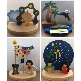 森林工芸館 12ヶ月セット 四季 置物
