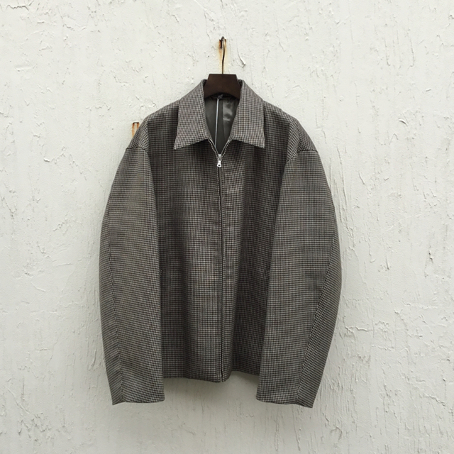 COMOLI(コモリ)のAURALEE DOUBLE FACE CHECK ZIP BLOUSON メンズのジャケット/アウター(ブルゾン)の商品写真