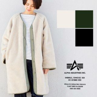 アルファインダストリーズ(ALPHA INDUSTRIES)のalpha industries  リバーシブル ボア ライナー コート(ロングコート)