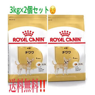 ロイヤルカナン(ROYAL CANIN)のロイヤルカナン　3kg×2個　チワワ　成犬(ペットフード)