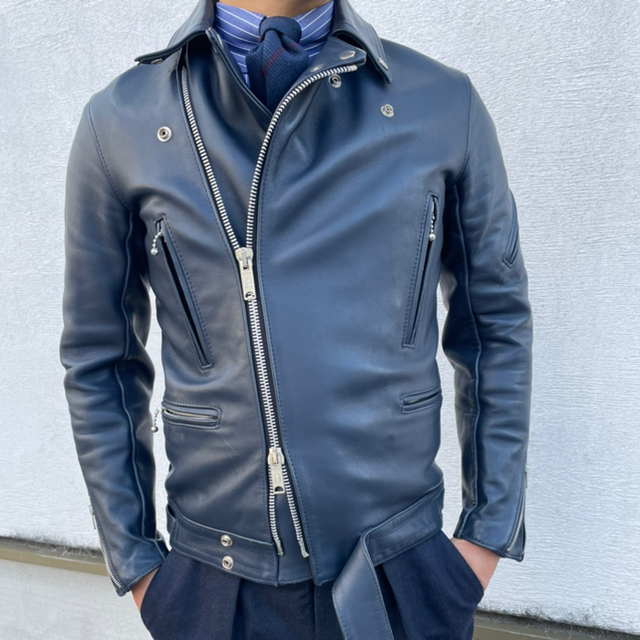 JAMES GROSE MANILA JACKET 新品 カウハイド ライダース