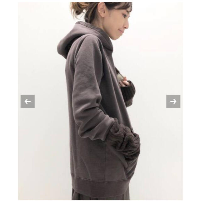 L'Appartement DEUXIEME CLASSE(アパルトモンドゥーズィエムクラス)のL'Appartement REMIRELIEFレミレリーフSweatParka レディースのトップス(パーカー)の商品写真