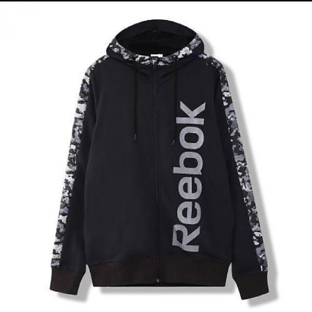 Reebok(リーボック)のリーボック　迷彩　黒　ワンシリーズ カモテープスウェット フルジップパーカー メンズのトップス(パーカー)の商品写真