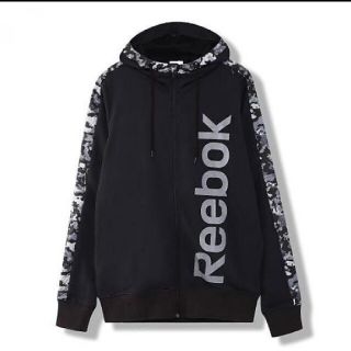 リーボック(Reebok)のリーボック　迷彩　黒　ワンシリーズ カモテープスウェット フルジップパーカー(パーカー)