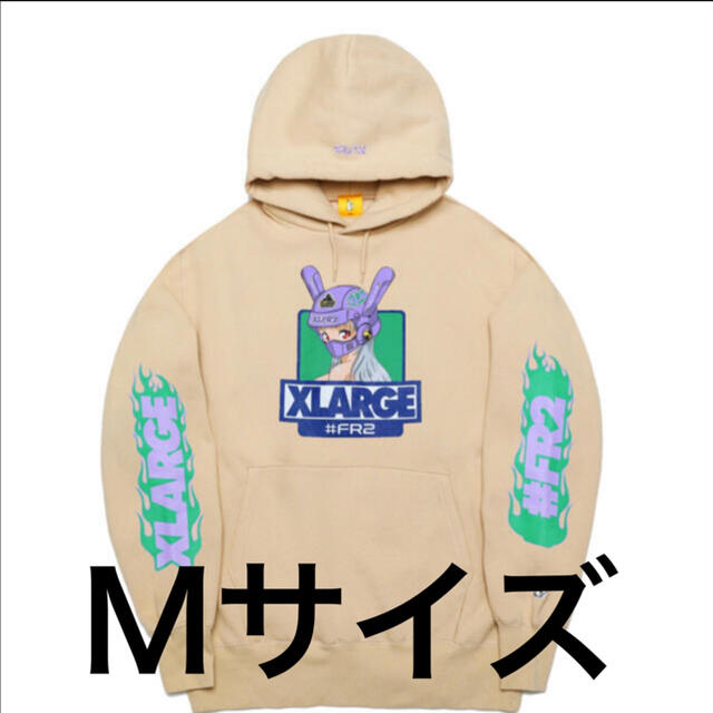 XLARGE FR2 2021年コラボパーカー ベージュ