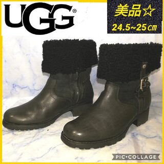 アグ(UGG)のUGG アグ  ベルビュー2 1914 ブーツ ブラック 25㎝【美品！】(ブーツ)