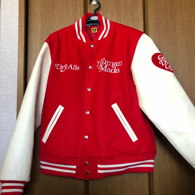 GDC(ジーディーシー)のHuman Made Girl‘s Don't Cry Varsity JKT  メンズのジャケット/アウター(スタジャン)の商品写真