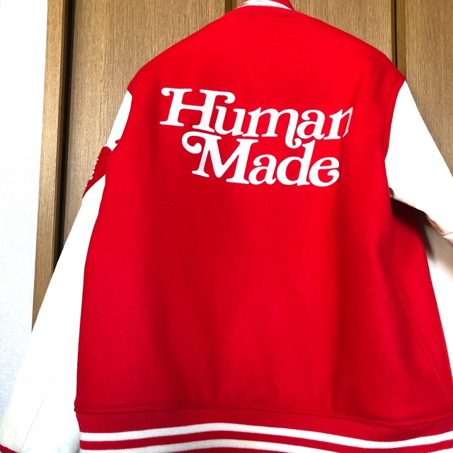 GDC(ジーディーシー)のHuman Made Girl‘s Don't Cry Varsity JKT  メンズのジャケット/アウター(スタジャン)の商品写真