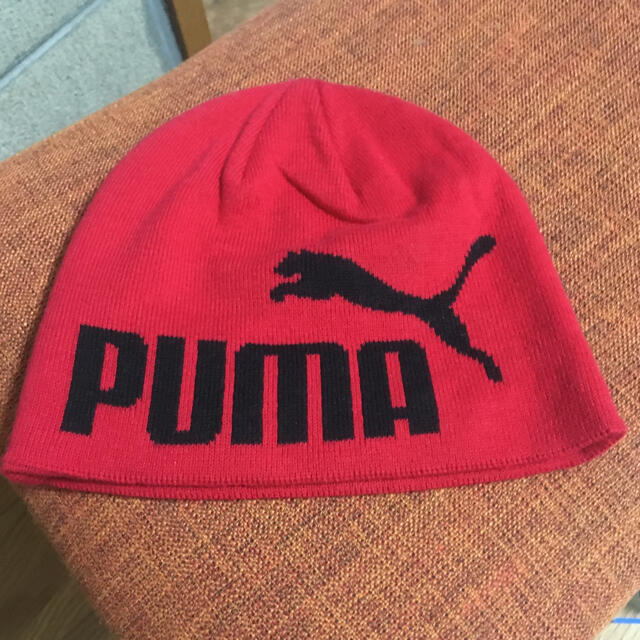 PUMA(プーマ)のプーマ　ニット帽　キッズ　防寒 キッズ/ベビー/マタニティのこども用ファッション小物(帽子)の商品写真