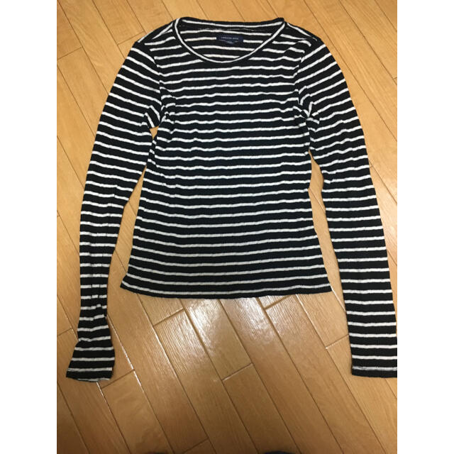 American Eagle(アメリカンイーグル)のアメリカンイーグル　ロンT ボーダー レディースのトップス(Tシャツ(長袖/七分))の商品写真