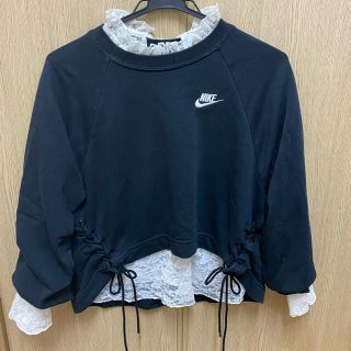 ナイキ(NIKE)の【最終値下げ】NIKE レースアップ プルオーバー ブラック(トレーナー/スウェット)