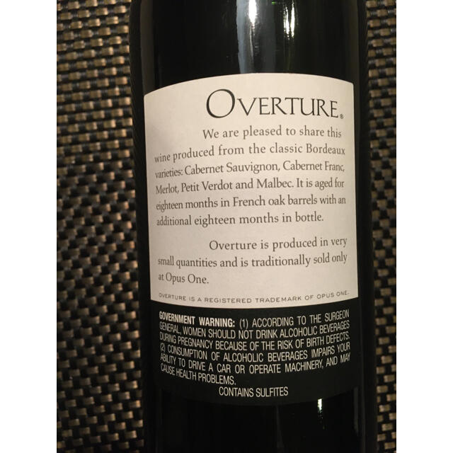 送料込:ワイン・オーバーチュアOverture