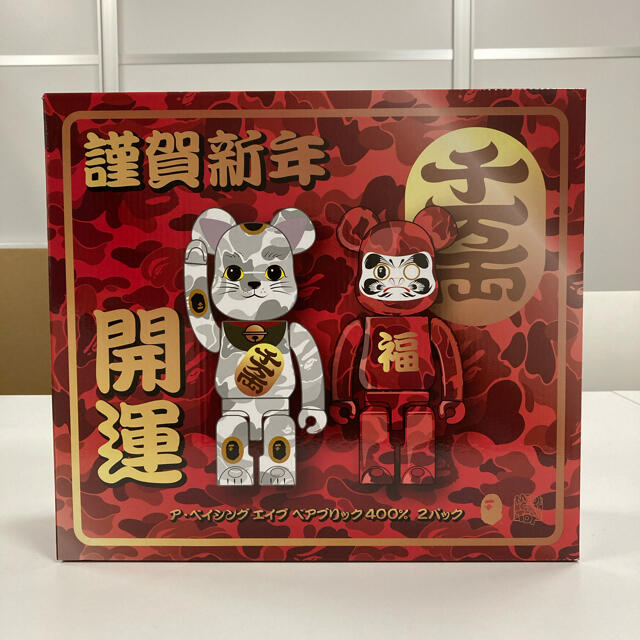 NEW YEAR BAPE BE@RBRICK 招き猫＆達磨 100%セット