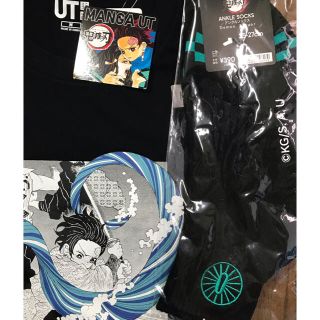 ユニクロ(UNIQLO)の鬼滅の刃 / 炭治郎Tシャツ・ソックス　　　　　　　　＊新品＊(Tシャツ/カットソー(半袖/袖なし))