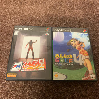 プレイステーション2(PlayStation2)のPS2 みんなのGOLF4 ファイプロリターンズ　2本セット(家庭用ゲームソフト)