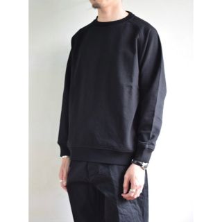 【美品】COMOLI 20aw インレイ起毛 長袖クルー ネイビー サイズ2