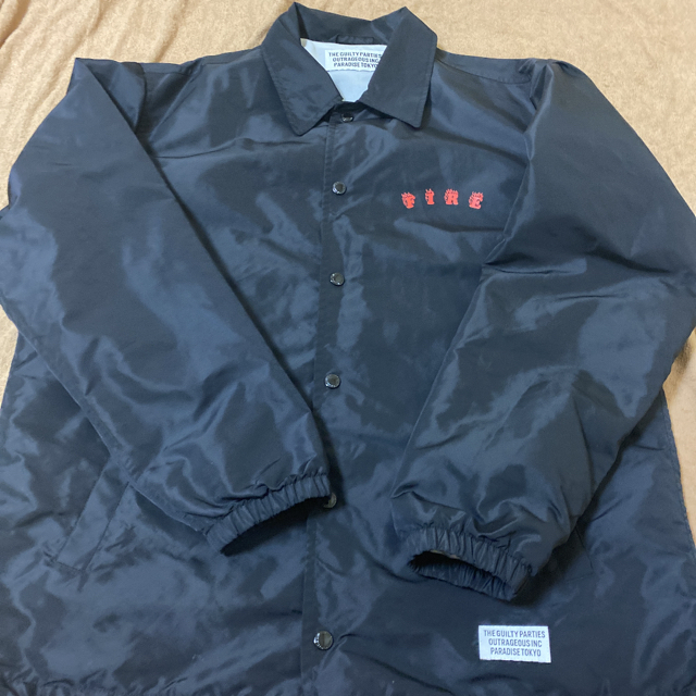 ワコマリア コーチジャケット XL 和漢豪気揃 黒 浮世絵 ナイロン 日本製 ワコマリア コーチジャケット XL 和漢豪気揃 黒 浮世絵 ナイロン 日本製