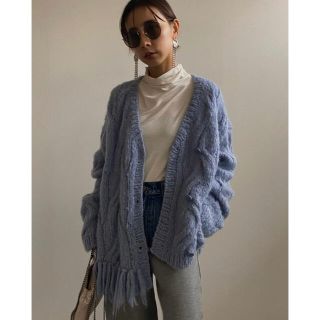 アメリヴィンテージ(Ameri VINTAGE)の2WAY DISTORTION CABLE CARDIGAN(カーディガン)