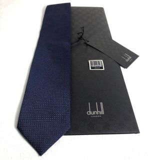 ダンヒル(Dunhill)の【新品】dunhill ダンヒル ネクタイ JFA ネイビー 付属品完備(ネクタイ)