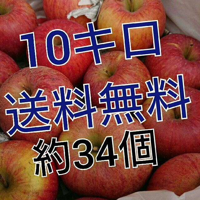 送料無料。会津産訳あり完熟リンゴ約34個。 食品/飲料/酒の食品(フルーツ)の商品写真