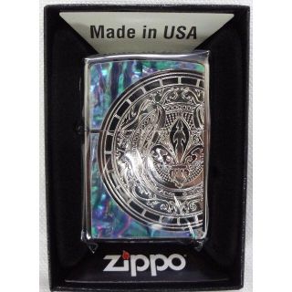 ジッポー(ZIPPO)の新品　ZIPPO　シェルシリーズユリ　2BKSHELL-ACY　定価10450円(タバコグッズ)