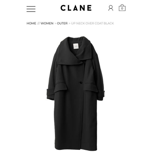 CLANE UP NECK OVER COAT 2