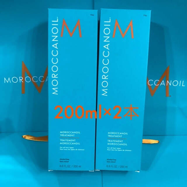 Moroccan oil(モロッカンオイル)の200ml×2本 モロッカン オイル トリートメント 新品 正規品 ラクマパック コスメ/美容のヘアケア/スタイリング(オイル/美容液)の商品写真