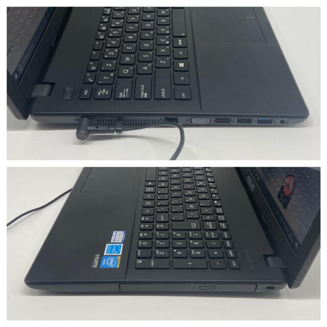 Windows10 ASUS ブラック ノートパソコン オフィス - ノートPC