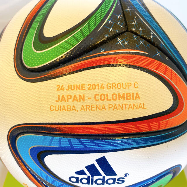 2014年ブラジルワールドカップ公式試合球 日本対コロンビア戦 箱付き