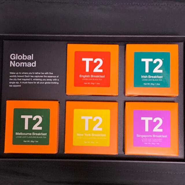 【未開封】T2 Five Global Nomad 紅茶　5種類　ブラックティー 食品/飲料/酒の飲料(茶)の商品写真