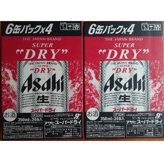 アサヒ(アサヒ)の【送料込み・2箱】アサヒスーパードライ【スーパードライ】 食品/飲料/酒の酒(ビール)の商品写真