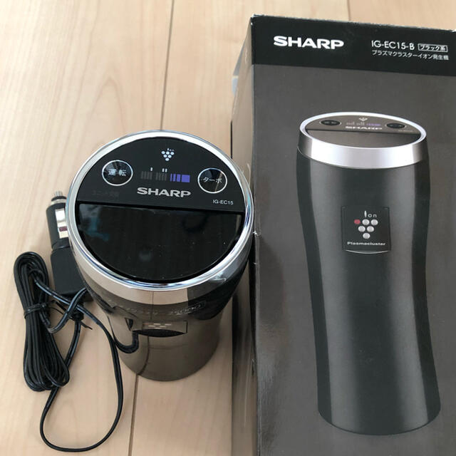 SHARP(シャープ)のシャープ プラズマクラスター　空気清浄機車載用  SHARP IG-LC15-B 自動車/バイクの自動車(車内アクセサリ)の商品写真