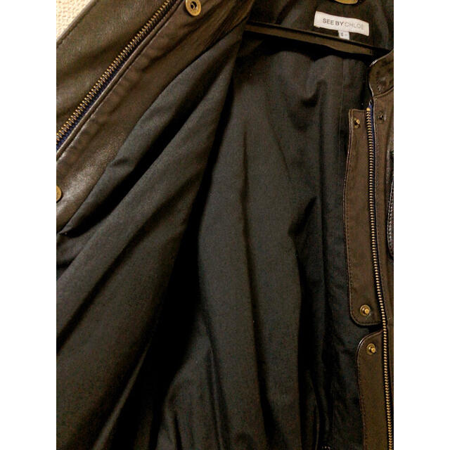 SEE BY CHLOE - * シーバイクロエ レザー ジャケット * アウター 黒