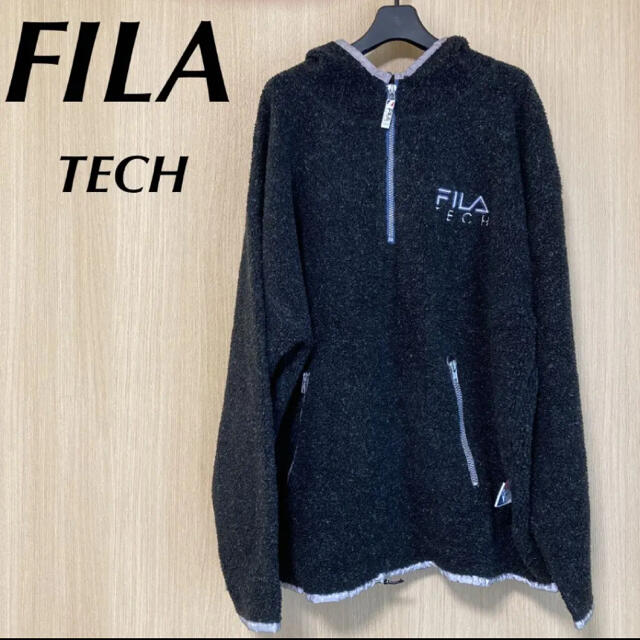 FILA(フィラ)のFILA フィラ メンズ　パーカー　ボア　トレーナー  M L 古着　トップス メンズのトップス(パーカー)の商品写真