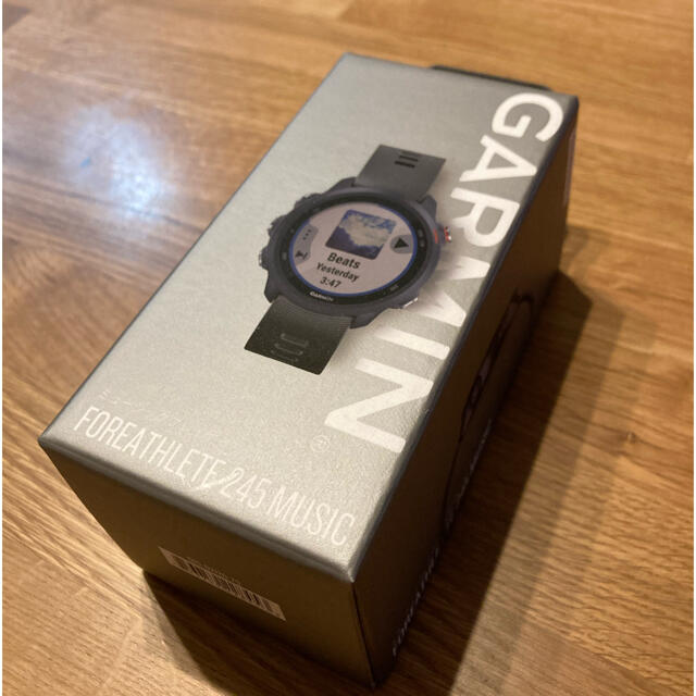 【2022最新作】 ForeAthlete 【新品】GARMIN - GARMIN 245 ブラック Music 腕時計(デジタル)