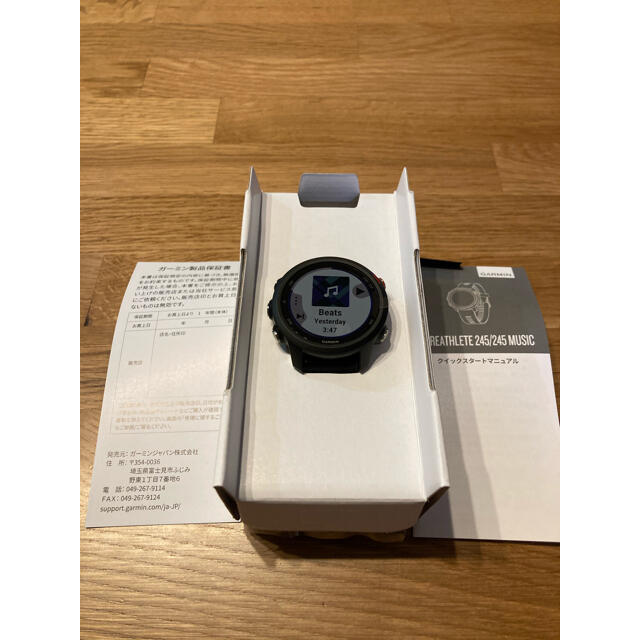 【新品】GARMIN ForeAthlete 245 Music ブラック