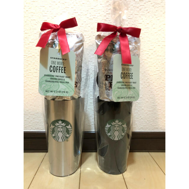 Starbucks Coffee(スターバックスコーヒー)のスターバックス　ステンレスタンブラー　2個セット　コストコ限定 インテリア/住まい/日用品のキッチン/食器(タンブラー)の商品写真