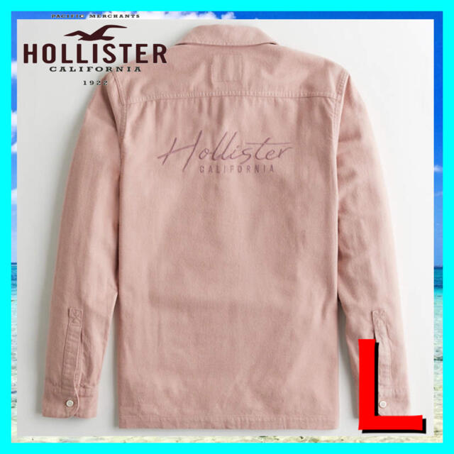 44ホリスター  HOLLISTER  シャツ   L 新品 正規品 ロゴ