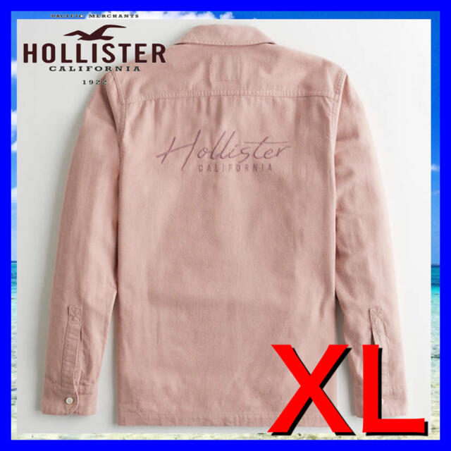 44ホリスター  HOLLISTER  シャツ    XL 新品 正規品 ロゴ