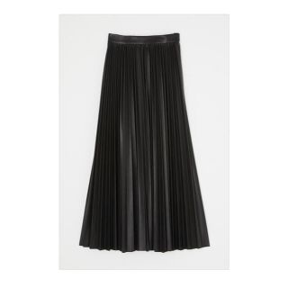 マウジー(moussy)のMOUSSY F／LEATHER PLEATS スカート(ロングスカート)