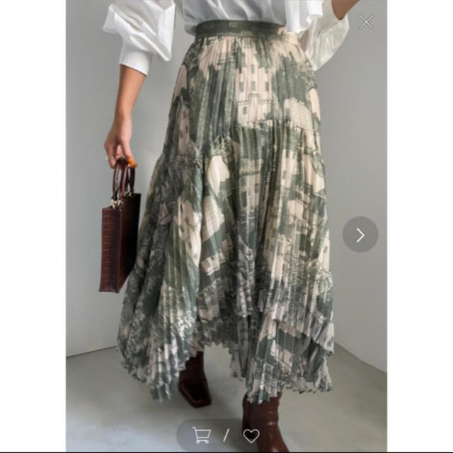 アメリヴィンテージ　TOWN RANDOM PLEATS SKIRTレディース