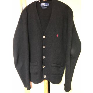 ポロラルフローレン(POLO RALPH LAUREN)のラルフローレン　カーディガン　ブラック Ｌ(カーディガン)