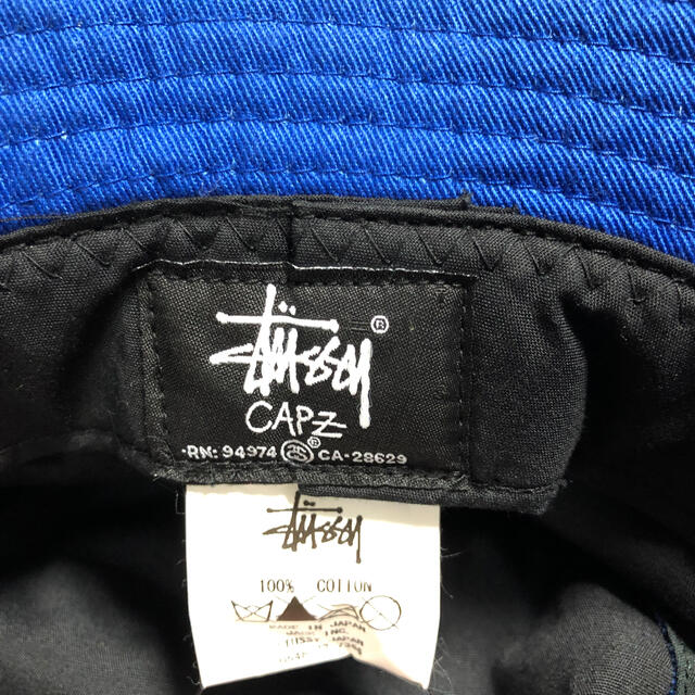 STUSSY(ステューシー)のstussy ステューシー バケットハット バケハ 青 メンズの帽子(ハット)の商品写真