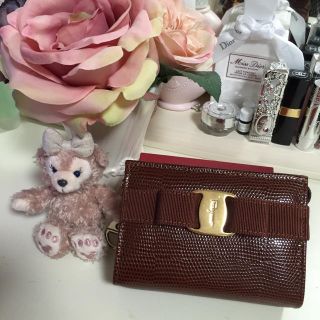 フェラガモ(Ferragamo)のフェラガモのキーリング付きカードケース(ポーチ)