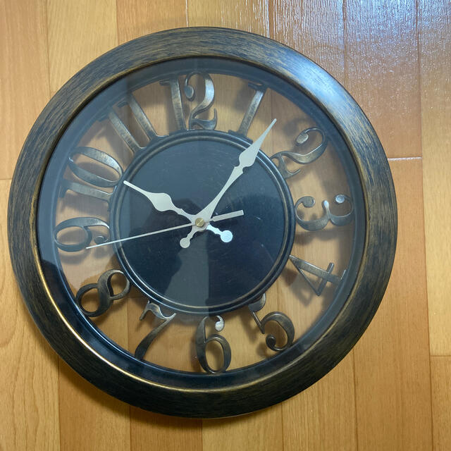 掛け時計　茶色　 インテリア/住まい/日用品のインテリア小物(掛時計/柱時計)の商品写真