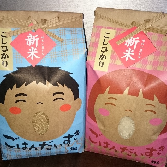 ✳️玄米+白米✳️富山県産1等米コシヒカリ玄米10㎏+玄米10㎏を精米 ...