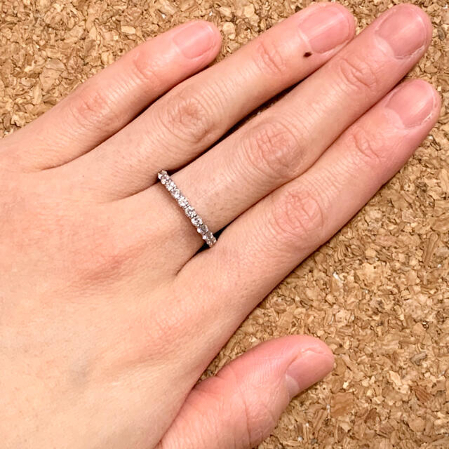 エタニティ　ダイヤモンド0.50カラット　ハート&キューピット　エタニティリング レディースのアクセサリー(リング(指輪))の商品写真